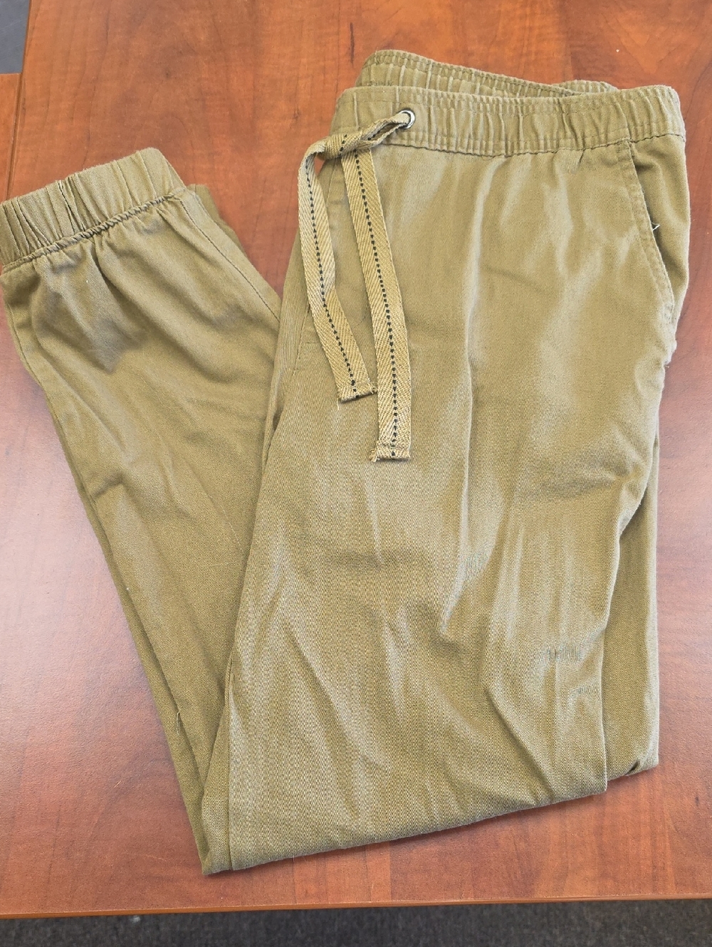 Galaxy By Harvic Olive Tan Drawstring Jogger Pants